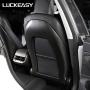 LUCKEASY True Carbon Fiber Seat Back for Tesla Model 3 2018-2020 Seat Back Protection Patch (Carbon Matt) 2pcs/Set