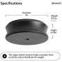 SmallBen Record Weight Stabilizer with Protective Leather Pad - 9-Ounce Vinyl Turntable Weight - Durable & Stylish LP Stabilizer - Fits Any Turntable - Black Matte