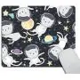 Smooffly Gaming Mousepad Custom,Fun cat Astronaut in Space Mouse pad Non-Slip Rubber Comfortable Customized Computer Mouse Pad