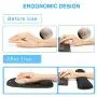 TeckNet Keyboard Wrist Rest and Mouse Pad with Wrist Support, Memory Foam Set for Computer/Laptop/Mac, Lightweight for Easy Typing & Pain Relief Ergonomic Mousepad (Black)