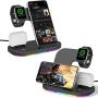 Wireless Charger for iPhone 12 11 10 9 8, 3 in 1 Wireless Charging Station for Apple iPhone 12 Pro Max iWatch Airpods