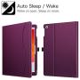 Fintie Case for iPad 10.2 Inch - [Corner Protection] Multi-Angle Viewing Folio Stand Cover with Pocket, Pencil Holder, Auto Wake/Sleep for iPad 8th / 7th Generation, Purple