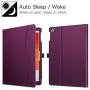 Fintie Case for iPad 10.2 Inch - [Corner Protection] Multi-Angle Viewing Folio Stand Cover with Pocket, Pencil Holder, Auto Wake/Sleep for iPad 8th / 7th Generation, Purple