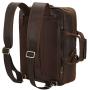 TIDING Mens 17.3 Inch Leather Convertible Backpack Large Capacity Laptop Briefcase Messenger Bag with YKK Zipper