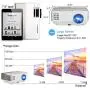 Portable WiFi Projector Android 7.1 Wireless Bluetooth Home Theater Mini Outdoor Projector 3000 Lumen 1080P Smart Projector Airplay Miracast for Smartphone Laptop PS4 Video Game Movie HDMI USB VGA