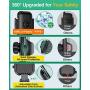 [Upgraded] VANMASS Universal Car Phone Mount [for Trip & Family & Friend] Handsfree Windshield Dash Air Vent Cell Phone Holder Car, Compatible with iPhone 12 11 Xs Max XR X SE Samsung S20 S10 Note 10