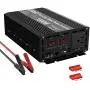 CAM2 1000W Pure Sine Wave Power Inverterr, Peak Power 2000W, DC 12V to 110V AC with 1AC Outlet and 2 LED Display
