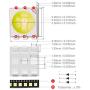 Chanzon 100 pcs 5050 Cool White 10000K SMD LED Diode Lights (Surface Mount 5mm x 5mm 3 Chips PLCC 6 pins 60mA 15-18LM) Super Bright Lighting Bulb Lamps Electronics Components Light Emitting Diodes
