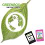 GREENBOX Remanufactured Ink Cartridge 61 Replacement for HP 61XL 61 XL for Hp Envy 4500 5530 5534 5535 Deskjet 1000 1056 1010 1510 1512 2540 3050 050A Officejet 2620 4630 (1 Black 1 Tri-Color)