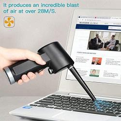 Cordless Air Duster for Computer Cleaning, Replacement for Compressed Air Cans, Rechargeable 6000mAH，10W Fast Charging, Powerful 33000 RPM
