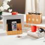 G.U.S. Personalized Monogrammed Multi-Device Charging Station Dock & Organizer - Multiple Finishes Available. for Laptops, Tablets, and Phones - Strong Build, Eco-Friendly Bamboo