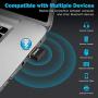 Bluetooth USB Adapter USB Dongle Bluetooth Receiver Transfer Wireless Adapter for Laptop PC Support Windows 10,8,7,Vista/XP,Mouse and Keyboard,Headset