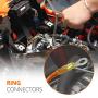 90 PCS Ring Connectors 1/2'' Yellow 12-10 AWG - Heat Shrink Connectors - Electrical Connectors - Solderless Wire Connectors - Automotive Marine Ring Terminals by Wirefy