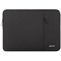 MOSISO Laptop Sleeve Bag Only Compatible with MacBook 12 inch with Retina Display A1534 2017/2016/2015 Release, Polyester Vertical Case with Pocket, Black
