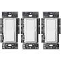 Lutron Diva LED+ Dimmer for Dimmable LED, Halogen and Incandescent Bulbs | Single-Pole or 3-Way | DVCL-153P-WH-3 | White (3 Pack)