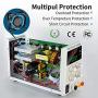 STP6005D DC Power Supply Adjustable (0-60V 0-5A), Precision DC Regulated Power Supply with 3 bits Digit LED Display,Stable and Protective,Alligator Lead Included.