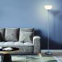 Newhouse Lighting NHFL-HE-SI Henry 71 inch Modern Standing Lamp, Torchiere Floor Bedrooms, Living Room, Office, Reading, Includes Free LED Light Bulb, Silver