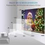 XIAOYA Outdoor Projector, HD Movie Projector Support 1080P, 4000 Lumens Home Theater Projector with HiFi Speaker, Compatible with HDMI, Fire Stick, USB (White)