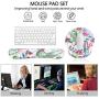 HAOCOO Ergonomic Keyboard Wrist Rest Pad and Mouse Pad Wrist Support Set with Non-Slip Backing Memory Form-Filled, Easy-Typing and Pain Relief for Gaming Office Computer Laptop (Cactus)