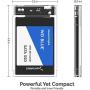 SABRENT 2.5-Inch SATA to USB 3.0 Tool-Free Clear External Hard Drive Enclosure [Optimized for SSD, Supports UASP SATA III] (EC-OCUB)