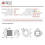 APIELE (Pcs of 2) 12mm Latching Push Button Switch High Round Head Aluminium Alloy 1NO 1 Normally Open with Ring Led (Green)