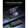 INIU Portable Charger, USB C Slimmest & Lightest Triple 3A High-Speed 10000mAh Power Bank, Flashlight Battery Pack Compatible with iPhone 12 11 X 8 Plus Samsung S20 Google LG iPad etc. [2021 Version]