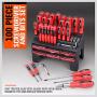 HORUSDY 100-Piece Magnetic Screwdriver Set with Plastic Racking, Tools for Men Tools Gift