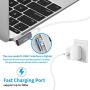 Magnetic USB C Adapter 20Pins Type C Connector, Support USB PD 100W Quick Charge, 10Gb/s Data Transfer and 4K@60 Hz Video Output Compatible with MacBook Pro/Air and More Type C Devices (Grey)