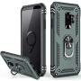 Galaxy S9 Case,Military Grade 16ft. Drop Tested Dual Layered Heavy Duty Cover with Magnetic Ring Kickstand Compatible with Car Mount Holder,Protective Phone Case for Samsung Galaxy S9 Pine Green