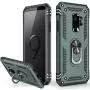 Galaxy S9 Case,Military Grade 16ft. Drop Tested Dual Layered Heavy Duty Cover with Magnetic Ring Kickstand Compatible with Car Mount Holder,Protective Phone Case for Samsung Galaxy S9 Pine Green