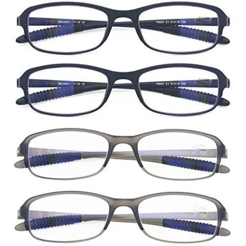 Computer Blue Light Blocking Reading Glasses(Flexible and Lightweight) UV Protection Readers Anti Eyestrain for Women Men