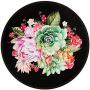 BOSOBO Mouse Pad, Succulent Floral Round Mousepad, Durable Stitched Edges, Non-slip Rubber Base, Enhanced Thickness, Waterproof, Customized Gaming Mouse Mat for Laptop, Computer & PC, Colorful Flowers