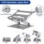 Besign LS05 Aluminum Laptop Stand, Ergonomic Adjustable Notebook Stand, Riser Holder Computer Stand Compatible with Air, Pro, Dell, HP, Lenovo More 10-15.6'' Laptops (Grey) Besign LS05 Aluminum Laptop Stand, Ergonomic Adjustable Notebook Stand, Riser Holder Computer Stand Compatible with Air, Pro, Dell, HP, Lenovo More 10-15.6'' Laptops (Grey)