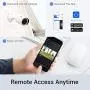 ANNKE 8 Channel Security Camera System 5-in-1 5MP lite H.265+ DVR with 1TB Surveillance Hard Disk Drive and (4) Weatherproof HD-TVI Bullet Cameras with IR-cut Night Vision LEDs, Instant email alert-Y200