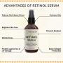 Retinol Serum 2.5% for Face & Eyes (2 oz) with Vitamin A, E, Hyaluronic Acid & Green Tea for Anti-Aging, Fine Lines & Wrinkles. Best Brightening Facial Serum for Day & Night use by Simplified Skin