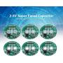 Diyeeni 6Pcs Super Capacitor Protection Board, 2.5V Super Farad Capacitor Board Protection Board Module, Protects Capacitor from Exceeding The Limiting Voltag
