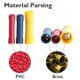AIRIC Red Butt Connectors Crimp 100pcs 22-16AWG Butt Connector Fully Insulated PVC Butt Splice Wire Connectors, 22-16 Gauge