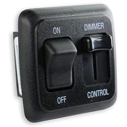 12 Volt DC Dimmer Switch for LED, Halogen, Incandescent - RV, Auto, Truck, Marine, and Strip Lighting (Large Slider, Black)