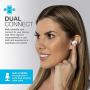JLab Audio Go Air True Wireless Bluetooth Earbuds + Charging Case | Dual Connect | IP44 Sweat Resistance | Bluetooth 5.0 Connection | 3 EQ Sound Settings: JLab Signature, Balanced, Bass Boost… (White)