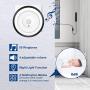 WiFi Video Doorbell Receiver, YIROKA Camera Video Chime with 58 Ringtones, 4 Adjustable Volume Levels, Night Light, Black Receiver (Doorbell Receiver only)