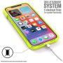 Vibe Series Case Designed for iPhone 12 Pro Max, Patented Rotating Mute Switch, Compatible with MagSafe, 10ft Drop Proof, Crux Accessories Attachment System - Neon Yellow