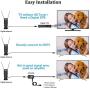 HIDB Portable TV Antenna, 50 Miles Range for Free-to-air HDTV Channels，Stickiness Base for Easy Placement Both Suitable for Home Car Antenna tv Digital hd Indoor Outdoor