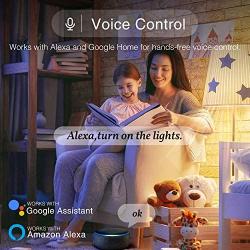 Smart Wifi Light Bulb Gosund LED WiFi RGB Color Changing Bulbs that Works with Alexa Google Home Assistant, E26 A19 8W Multicolor Lights Bulb, No Hub Required, 2.4GHz Only, 4 Pack