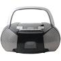 NAXA Electronics NPB-268 Portable CD/Cassette Boombox (Silver/Black)