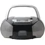 NAXA Electronics NPB-268 Portable CD/Cassette Boombox (Silver/Black)