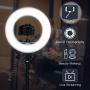 Ring Light Kit, SAMTIAN 14 Outer Selfie LED Ringlight with Stand 180° Dimmable Live Streaming Lighting Remote, Carrying Bag for Camera,Phone,YouTube,TikTok,Makeup,Video Recording