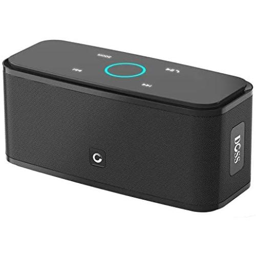 DOSS SoundBox Touch Portable Wireless Bluetooth Speakers with 12W HD Sound and Bass, 20H Playtime, Handsfree, Speakers for Home, Outdoor, Travel-Black