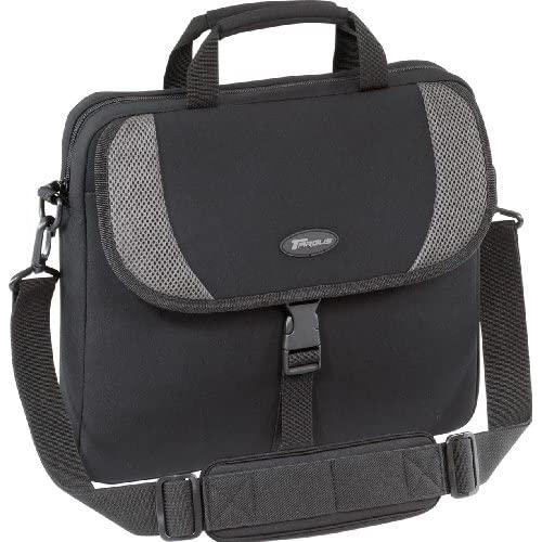 Targus Neoprene Sleeve Slipcase with Shoulder Strap for 16-Inch Laptops, Black with Gray Accents (CVR200)