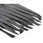 6pcs Precision Tweezers, Plastic Tweezers Set for Electronics DIY Jewelry-making Repair Tool, Black