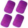 4Pcs Portable Computer Elbow Wrist Pad, AUHOKY 2 Sets Ergonomic Keyboard Wrist Rest Elbow Support Mat for Office Desktop Working Gaming - Memory Foam Relieve Elbow Pain (7.9″×11.8″, Purple)
